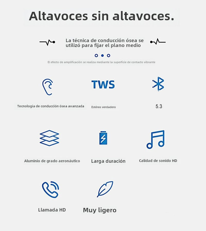 Altavoz Bluetooth de conducción ósea